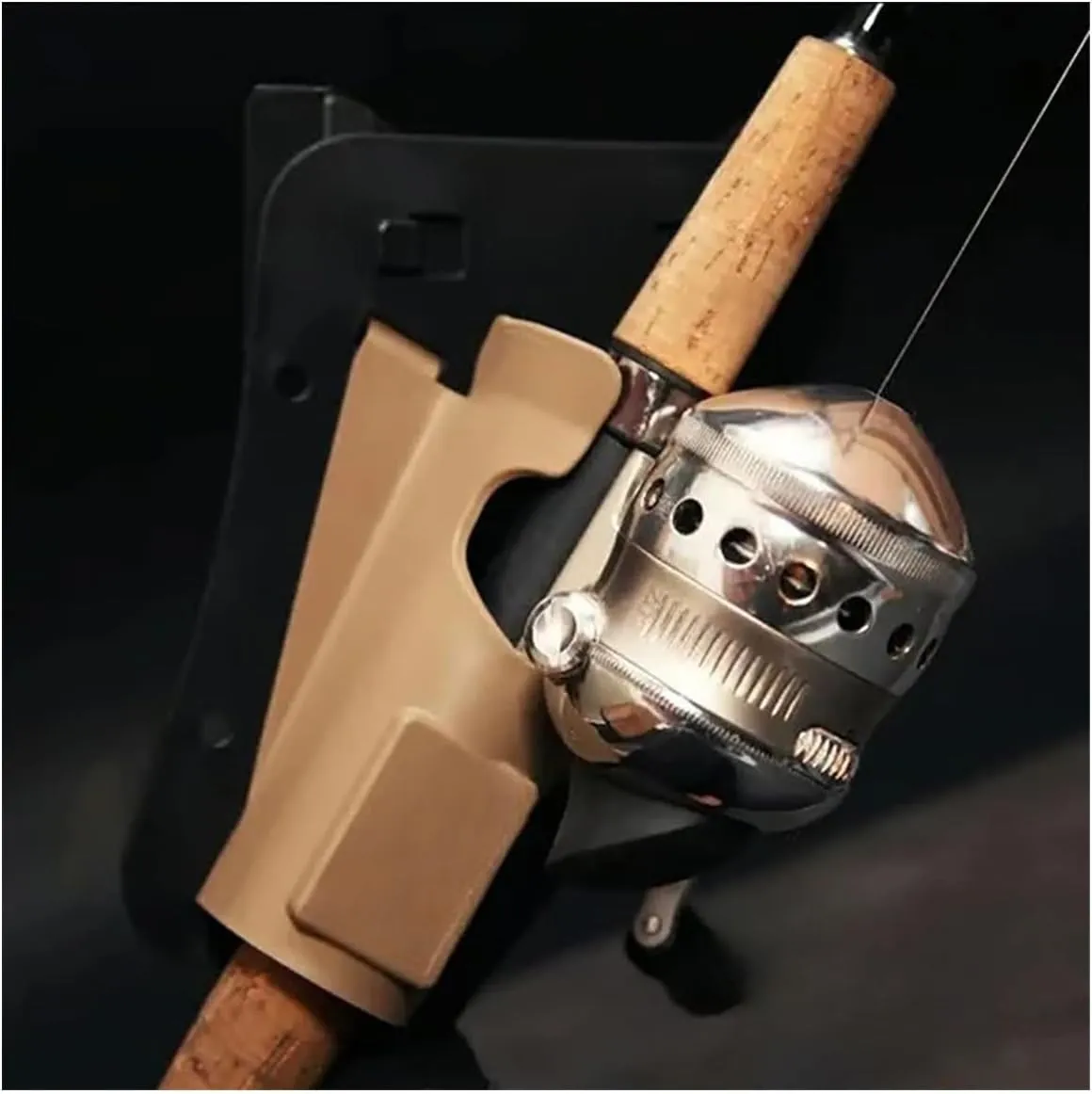 Slide-in Fishing Rod Hip Holster – Hands-Free Rod Holder for Wading, Surf, Fly & Bank Fishing – Quick Draw Waist Belt Gear Durable, Weatherproof Nylon