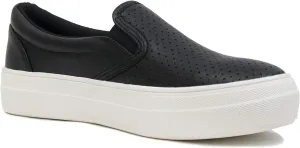 Soda Flat Women Shoes Slip On Loafers Casual Sneakers Memory Foam Insoles Hidden Platform/Flatform Round Toe Croft-G