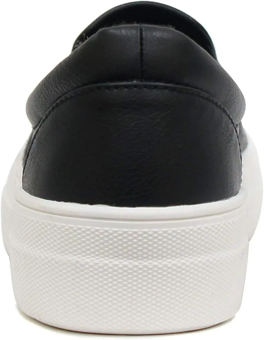 Soda Flat Women Shoes Slip On Loafers Casual Sneakers Memory Foam Insoles Hidden Platform/Flatform Round Toe Croft-G