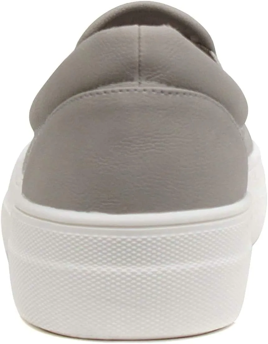 Soda Flat Women Shoes Slip On Loafers Casual Sneakers Memory Foam Insoles Hidden Platform/Flatform Round Toe Croft-G