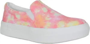 Soda Flat Women Shoes Slip On Loafers Casual Sneakers Memory Foam Insoles Hidden Platform/Flatform Round Toe Hike-G DYE Pink 8.5