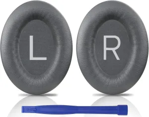 SOULWIT Earpads Replacement for Bose QuietComfort 45 (QC45)/QuietComfort SE (QC SE)/Quiet Comfort Wireless Over-Ear Headphones, Ear Pads Cushions with Softer Protein Leather - Titanium