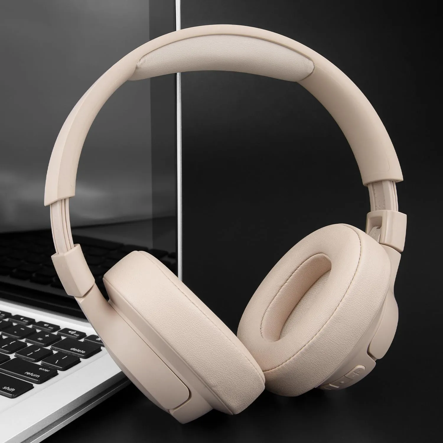 SOULWIT Earpads Replacement for JBL Tune 700BT, 710BT, 720BT, 750BTNC, 760NC, 770NC Wireless Over-Ear Headphones, Ear Pads Cushions with High-Density Foam - Tune 700 PL Sand Dune