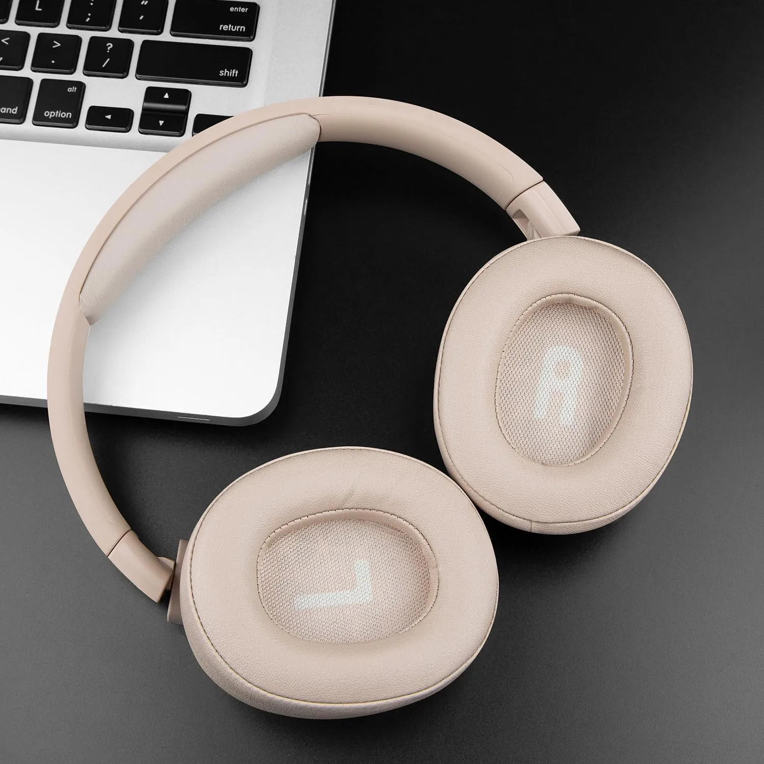 SOULWIT Earpads Replacement for JBL Tune 700BT, 710BT, 720BT, 750BTNC, 760NC, 770NC Wireless Over-Ear Headphones, Ear Pads Cushions with High-Density Foam - Tune 700 PL Sand Dune