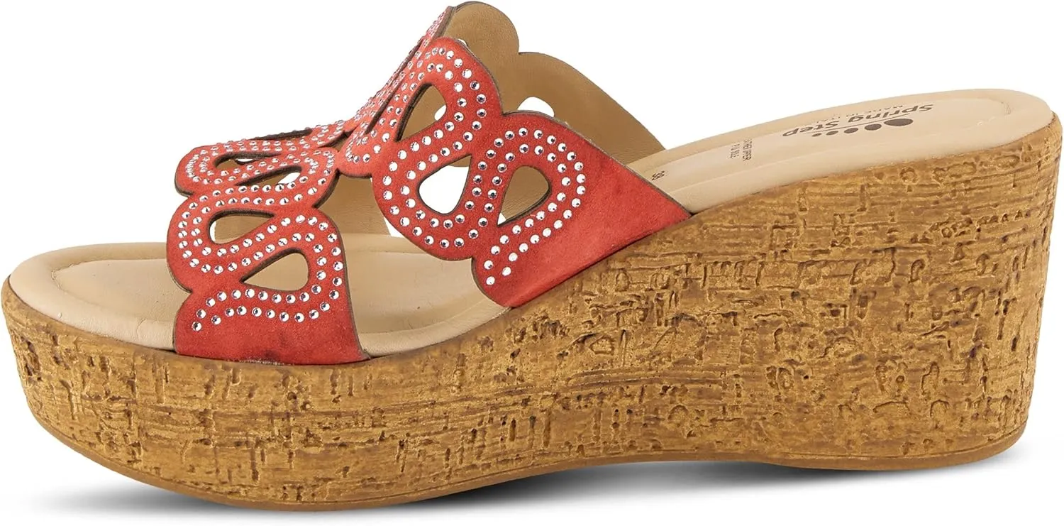 Spring Step Women's Mssteamy Slide Wedge Sandal