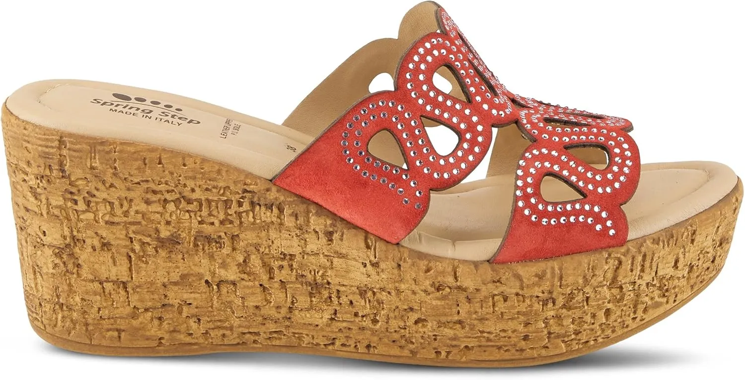 Spring Step Women's Mssteamy Slide Wedge Sandal