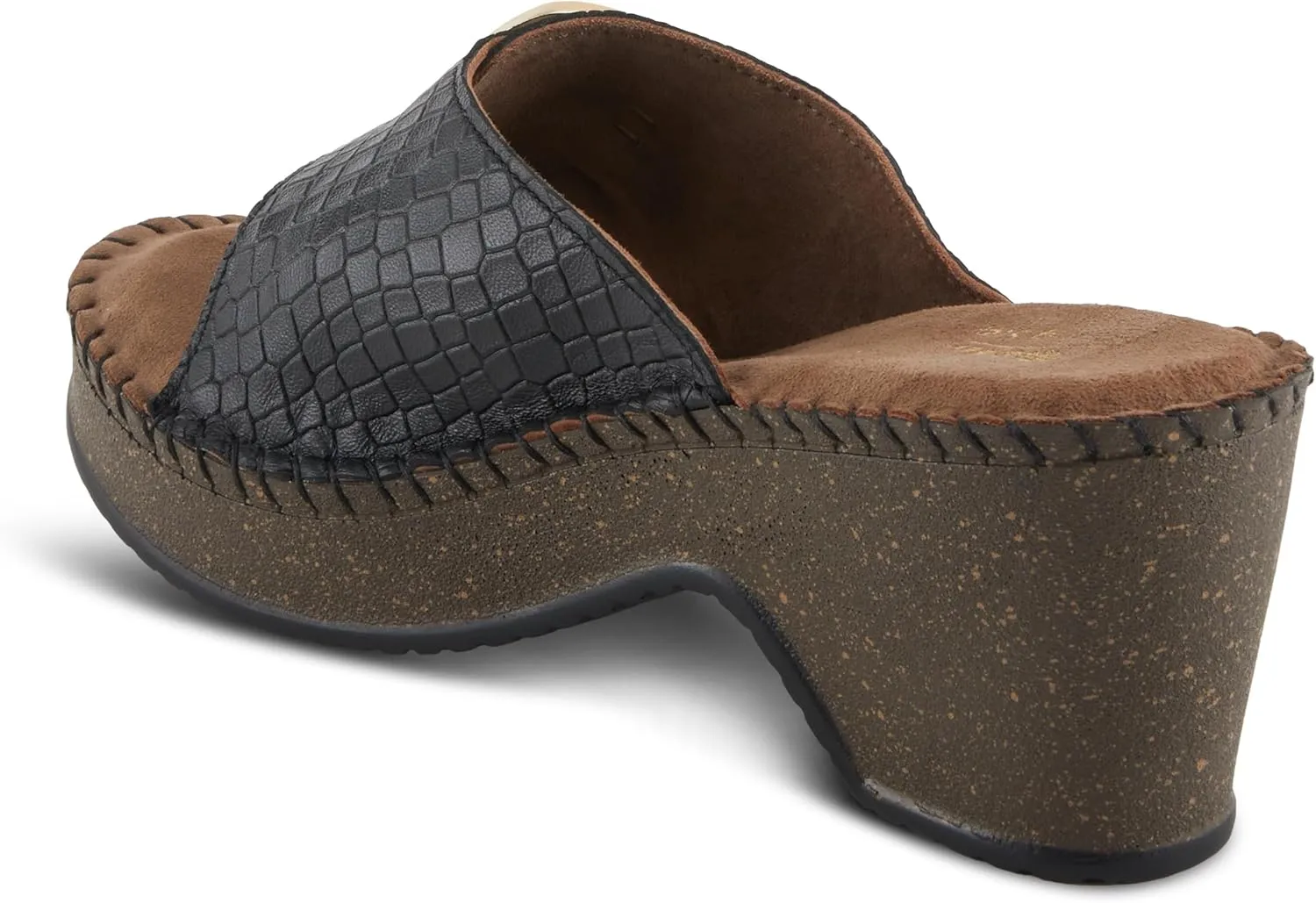 Spring Step Women's Nienna Demi Wedge Slip-On Slide Sandal