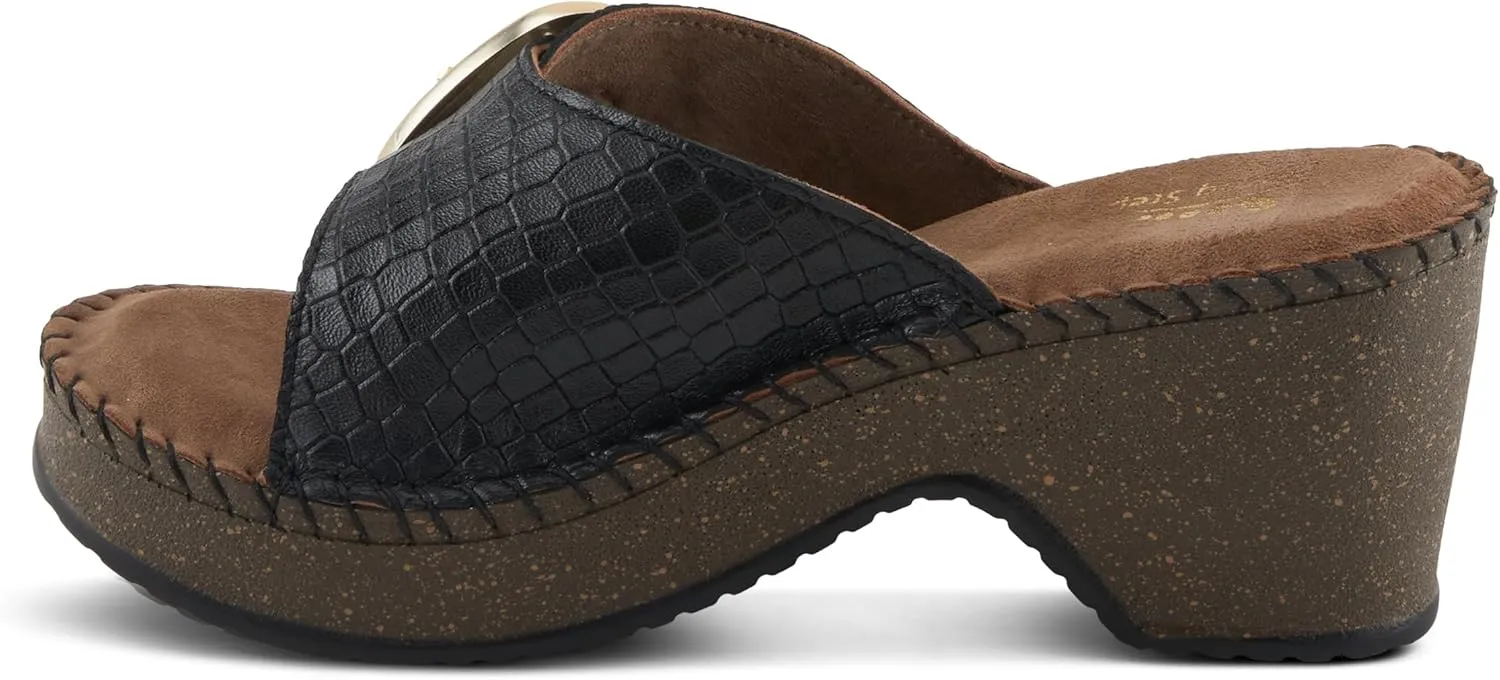 Spring Step Women's Nienna Demi Wedge Slip-On Slide Sandal