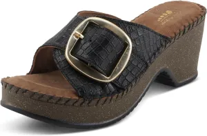 Spring Step Women's Nienna Demi Wedge Slip-On Slide Sandal