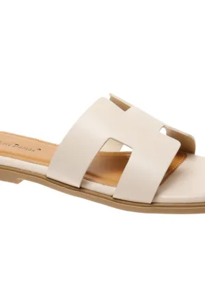 Square Toe Casual Flat Slides