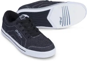 Strikeforce Laguna Black/Denim Women's Bowling Shoe with FlexSlide Technology for Right or Left Handed Bowlers