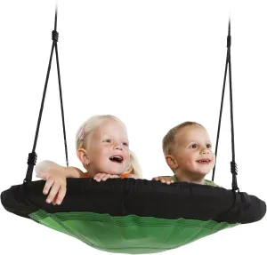 Swing-N-Slide NE 4630 Nest Swing Outdoor Swing with 40" Diameter, Green & Black