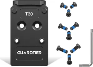 T30 Titanium Mounting Plate Compatible with Holosun 407/507C/508T RMR Red Dot Sights on Standard MOS Models