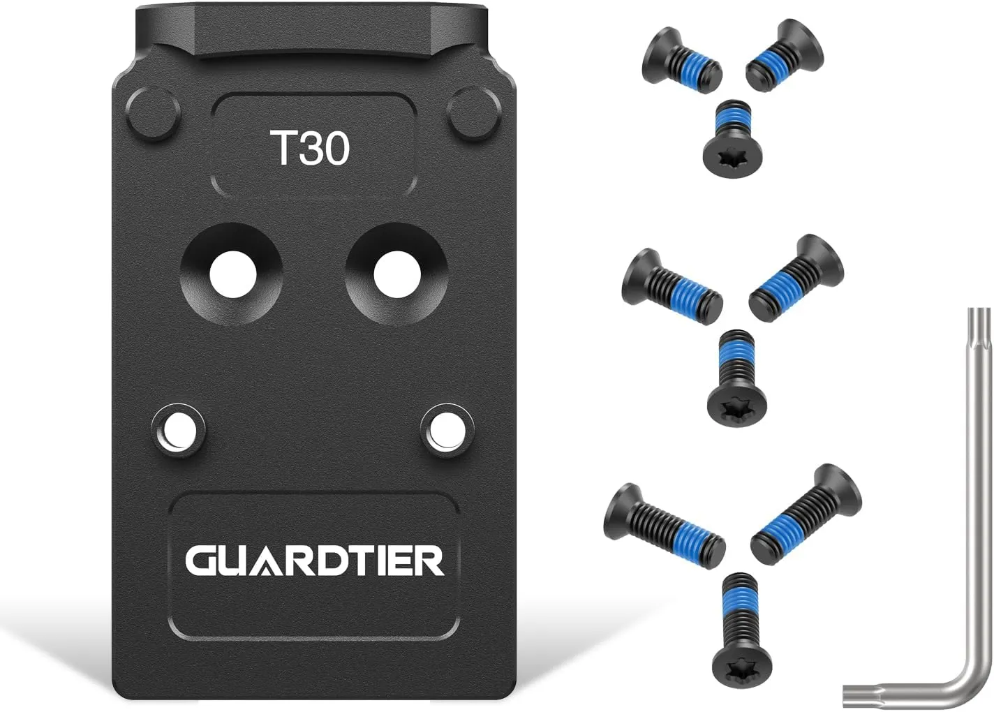 T30 Titanium Mounting Plate Compatible with Holosun 407/507C/508T RMR Red Dot Sights on Standard MOS Models