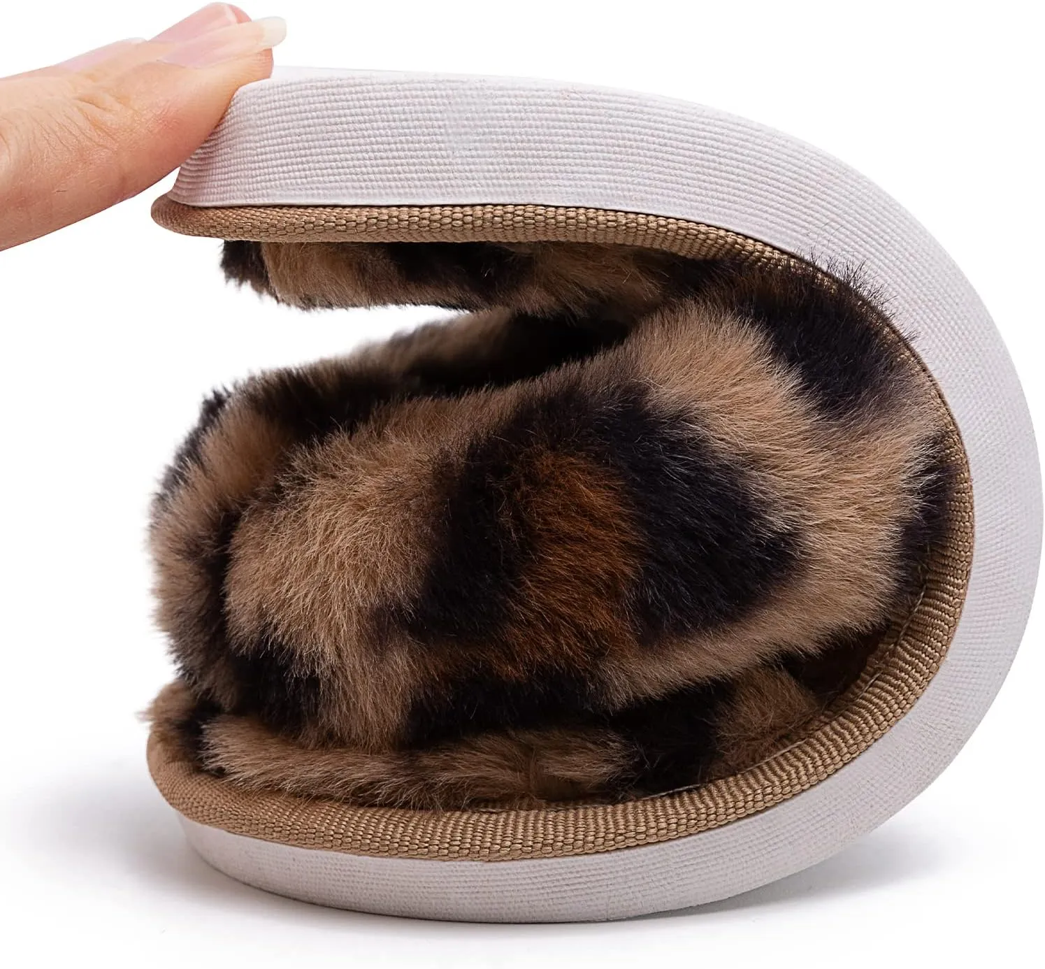 techcity Boys Girls Fuzzy Flip Flop Slippers Kids Cute Soft Comfy Open Toe Fluffy Slip On Thong Flat Sandals House Home Fur Slides Indoor Outdoor