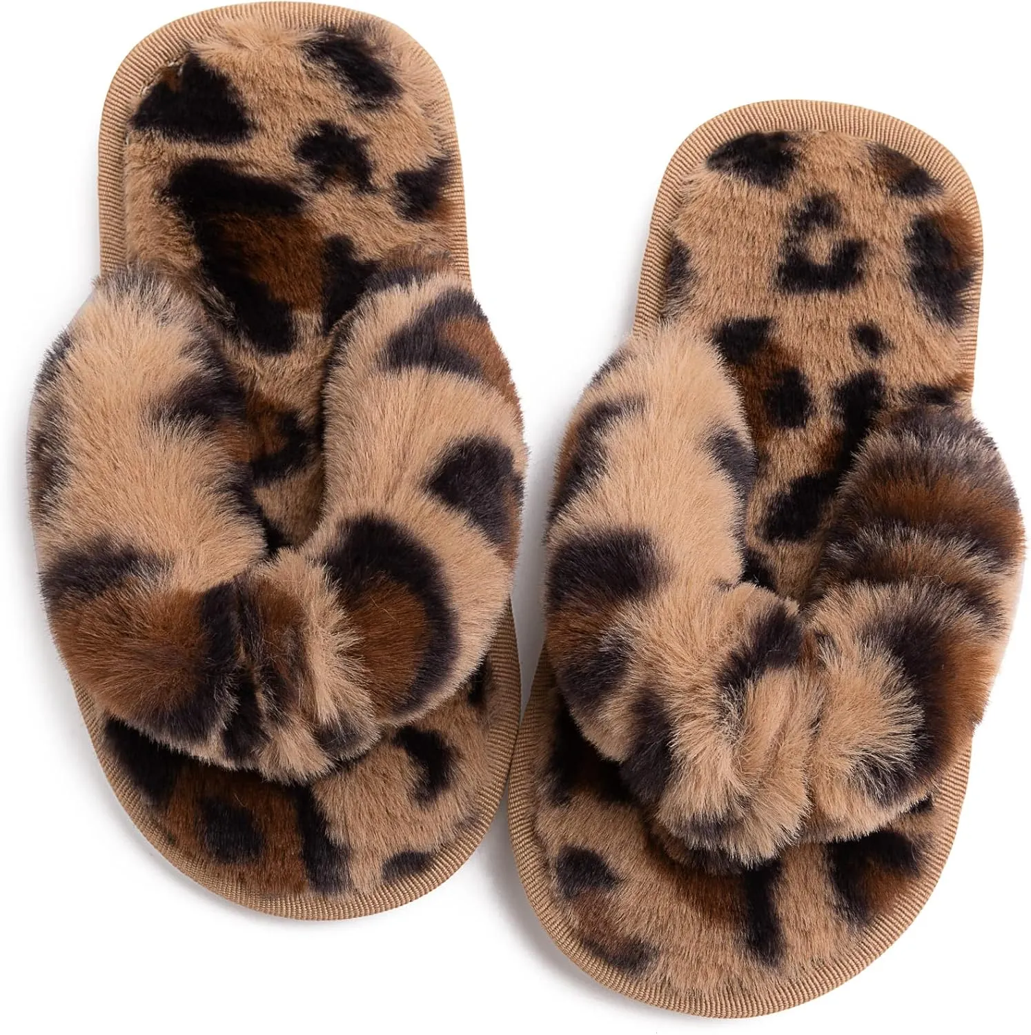 techcity Boys Girls Fuzzy Flip Flop Slippers Kids Cute Soft Comfy Open Toe Fluffy Slip On Thong Flat Sandals House Home Fur Slides Indoor Outdoor