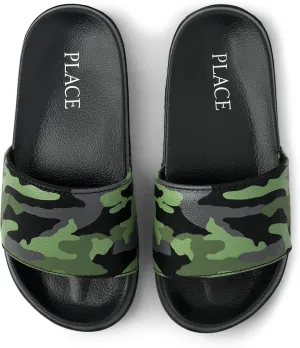 The Children's Place Boy's Everyday Slip on Slide Sandals