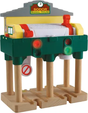 Thomas & Friends Wooden Railway, Deluxe Over-The-Track Signal - Battery Operated