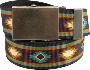 Thomas Bates Cargo XC40 Belt with Antique Finish Nickel Slide Buckle
