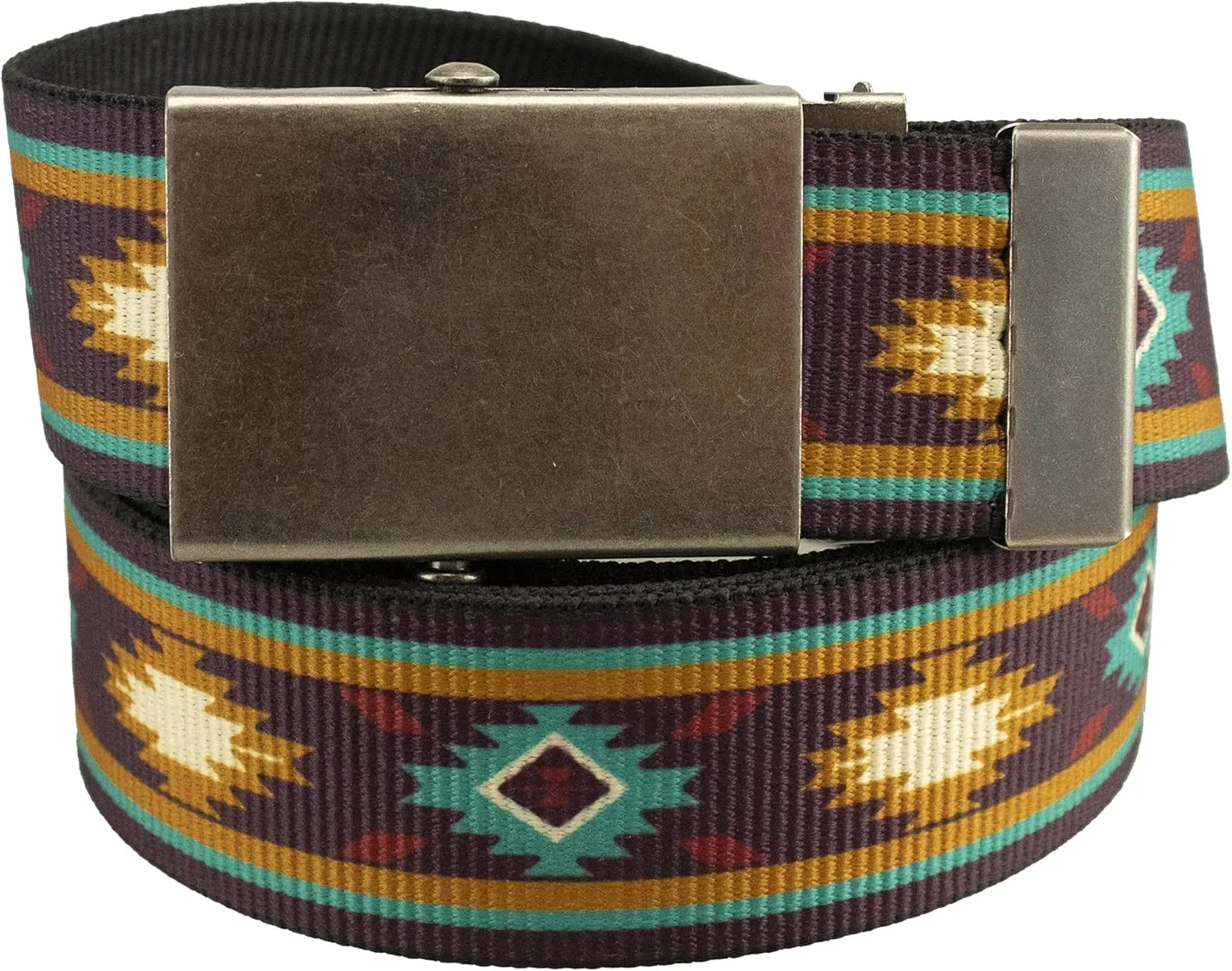 Thomas Bates Cargo XC40 Belt with Antique Finish Nickel Slide Buckle