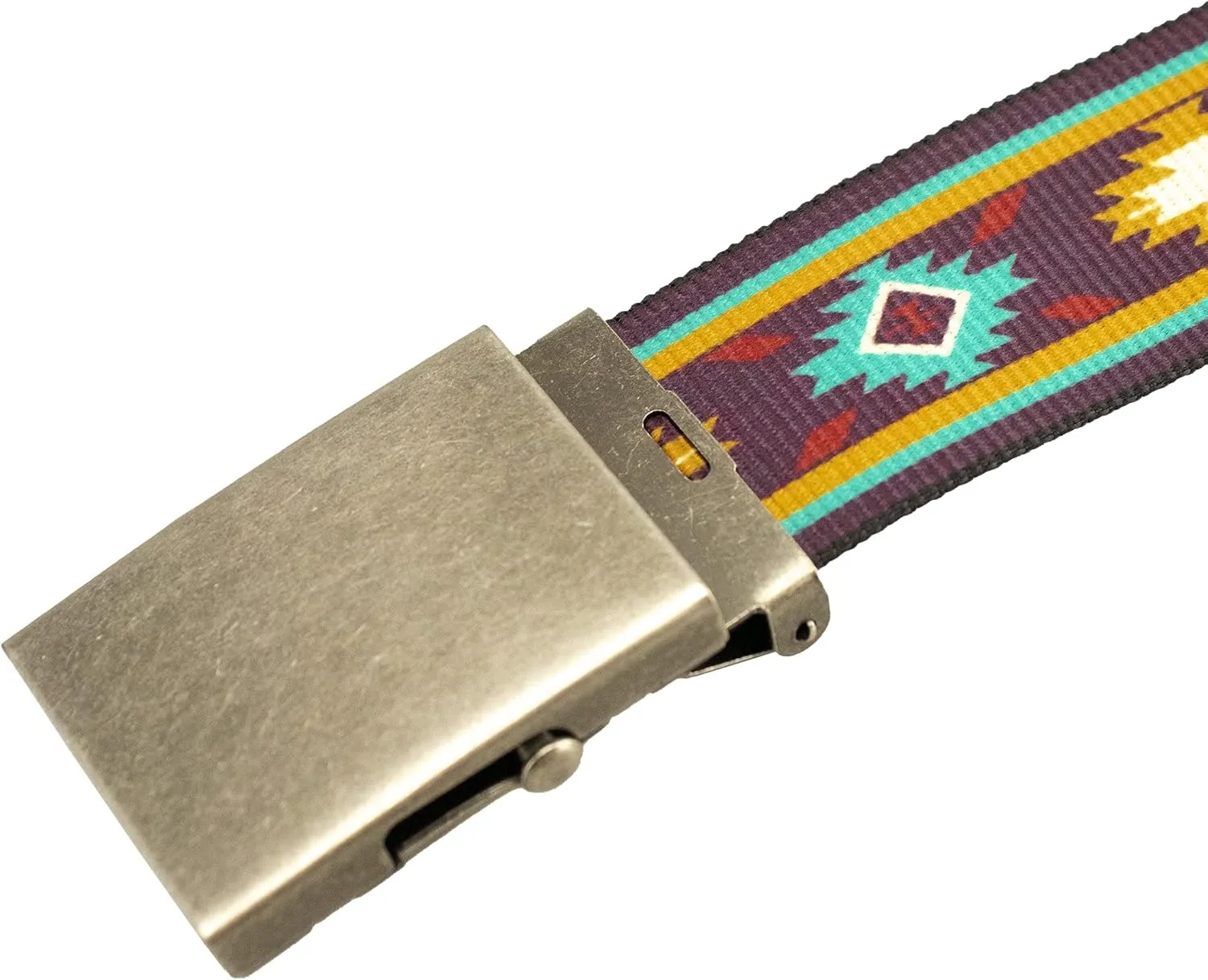 Thomas Bates Cargo XC40 Belt with Antique Finish Nickel Slide Buckle