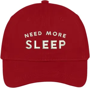 Trendy Apparel Shop Need More Sleep Embroidered Cap Premium Cotton Dad Hat