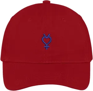Trendy Apparel Shop Sailor Mercury Symbol Embroidered Cap Premium Cotton Dad Hat