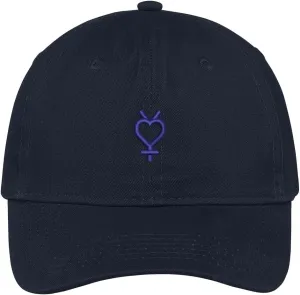 Trendy Apparel Shop Sailor Mercury Symbol Embroidered Cap Premium Cotton Dad Hat