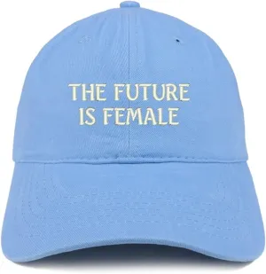 Trendy Apparel Shop The Future is Female Embroidered Low Profile Adjustable Cap Dad Hat