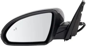 TRQ Left Mirror with Heat Manual Folding without Memory Drivers Side Compatible with 2016-2020 Kia Optima KI1320221 KI1320222