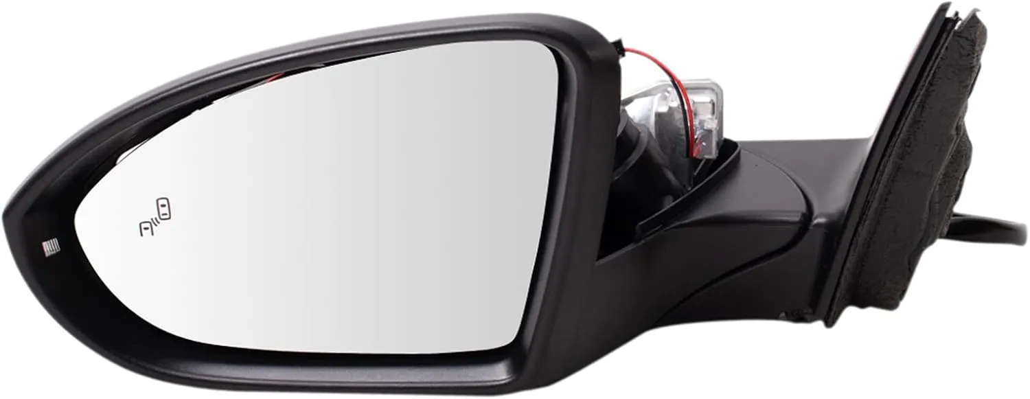 TRQ Left Mirror with Memory Drivers Side Compatible with 2019-2022 Volkswagen Jetta VW1320175
