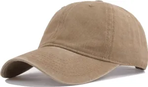 TSSGBL Vintage Cotton Washed Baseball Caps Unstructured Low Profile Adjustable Distressed Dad Hat for Men Women S-M-L-XXL