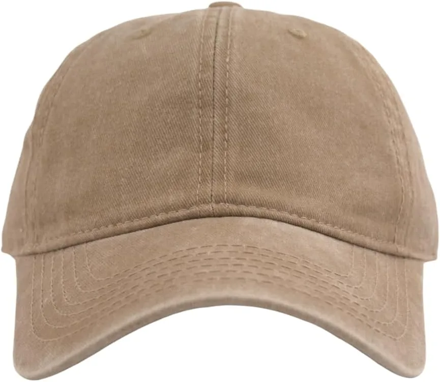 TSSGBL Vintage Cotton Washed Baseball Caps Unstructured Low Profile Adjustable Distressed Dad Hat for Men Women S-M-L-XXL