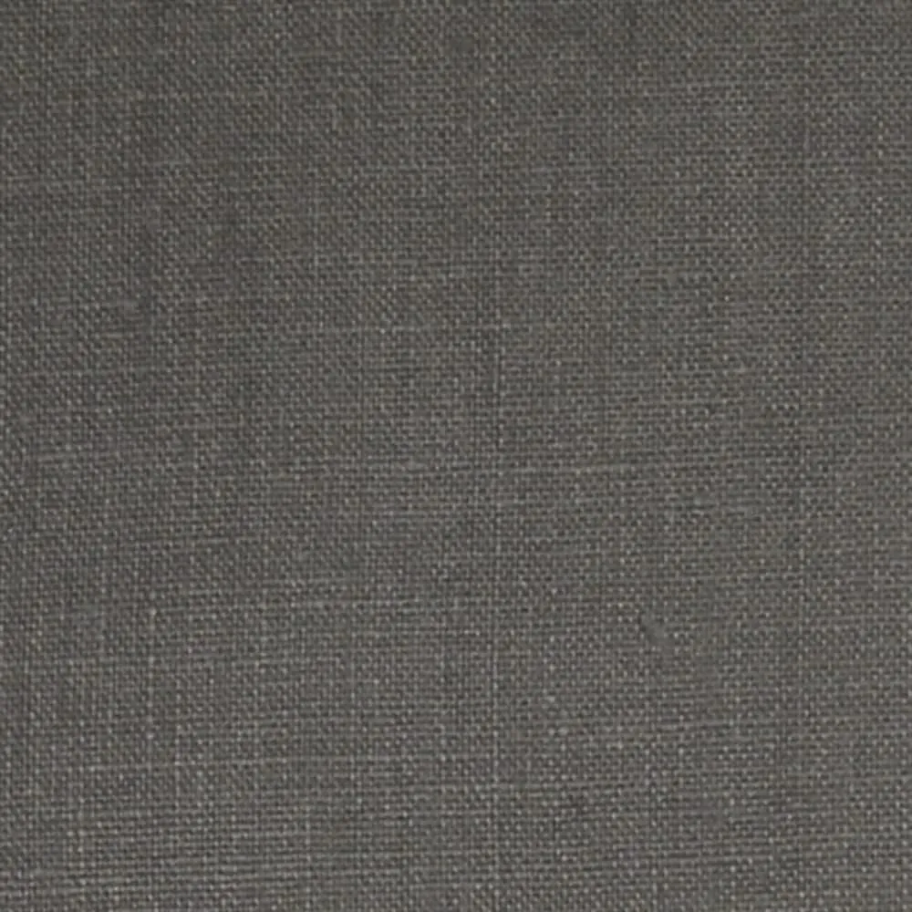 Tuscany Linen Charcoal Gray Throw Pillow 17x17 Square, Complete with Pillow Insert