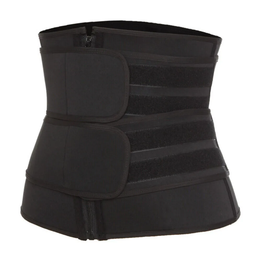 US 1-2 Pack Women Waist Trainer Corset Sauna Sweat Weight Loss Body Shaper