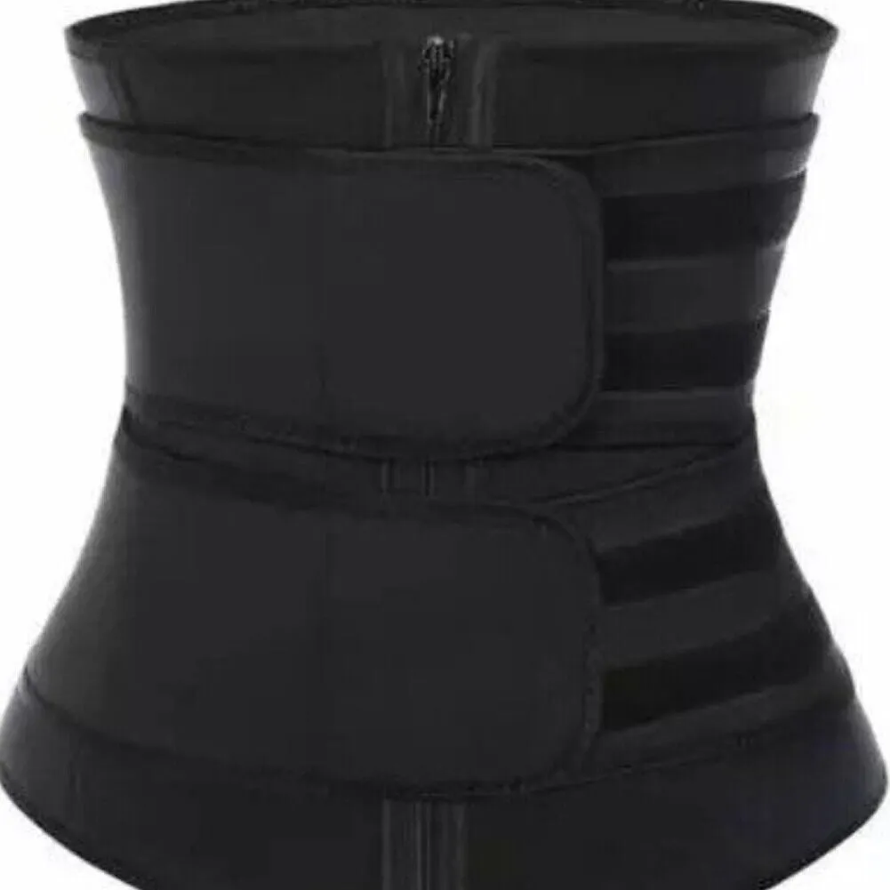 US 1-2 Pack Women Waist Trainer Corset Sauna Sweat Weight Loss Body Shaper