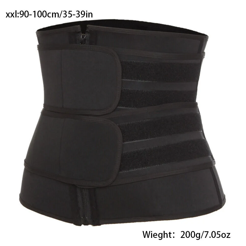 US 1-2 Pack Women Waist Trainer Corset Sauna Sweat Weight Loss Body Shaper