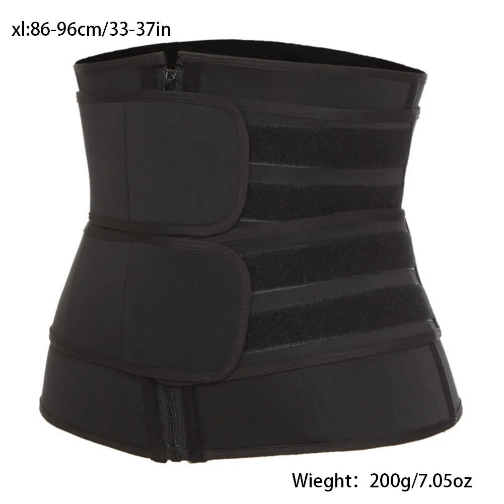 US 1-2 Pack Women Waist Trainer Corset Sauna Sweat Weight Loss Body Shaper