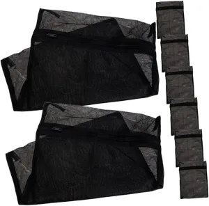 VALICLUD 8pcs Delicate Mesh Laundry Bags Underwear Wash Bags for Gentle Cleaning for Travel Storage Clothes From Snags Tears Netting