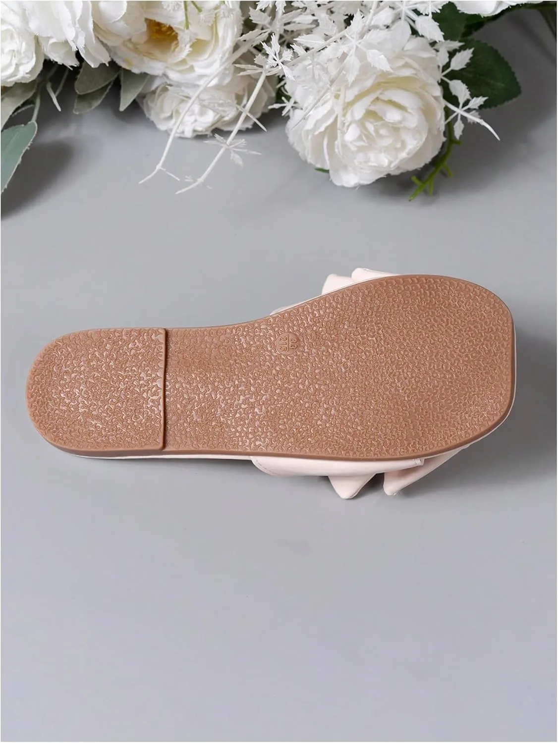 Verdusa Girl's Bows Square Toe Sandals Casual Summer Flat Sandal