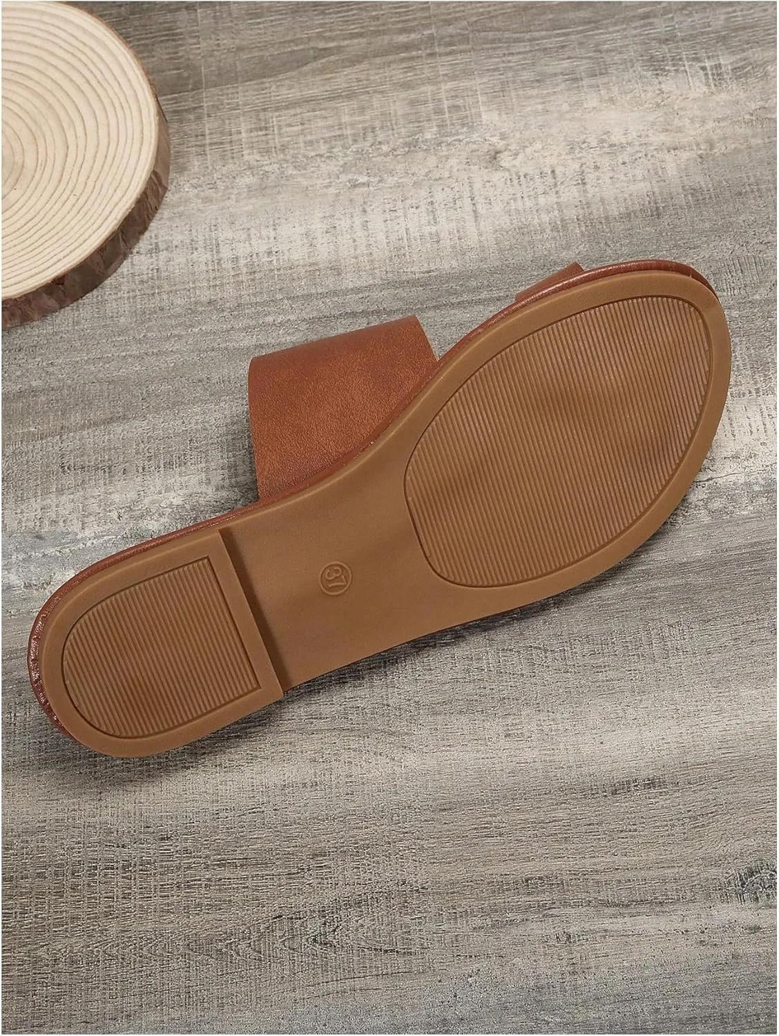 Verdusa Women's Flip Flops Sandals Toe Ring Slip On Slide Sandals