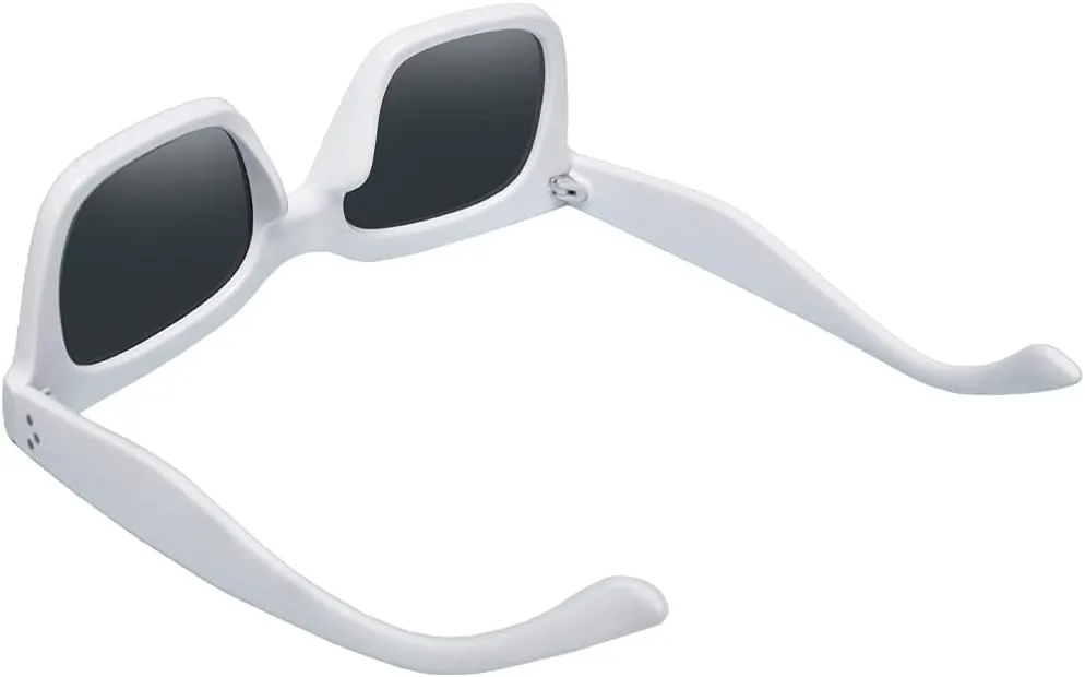 Vintage Women Oversized Sunglasses Designer Luxury Square Sun Glasses UV400 Protection Flat Lens