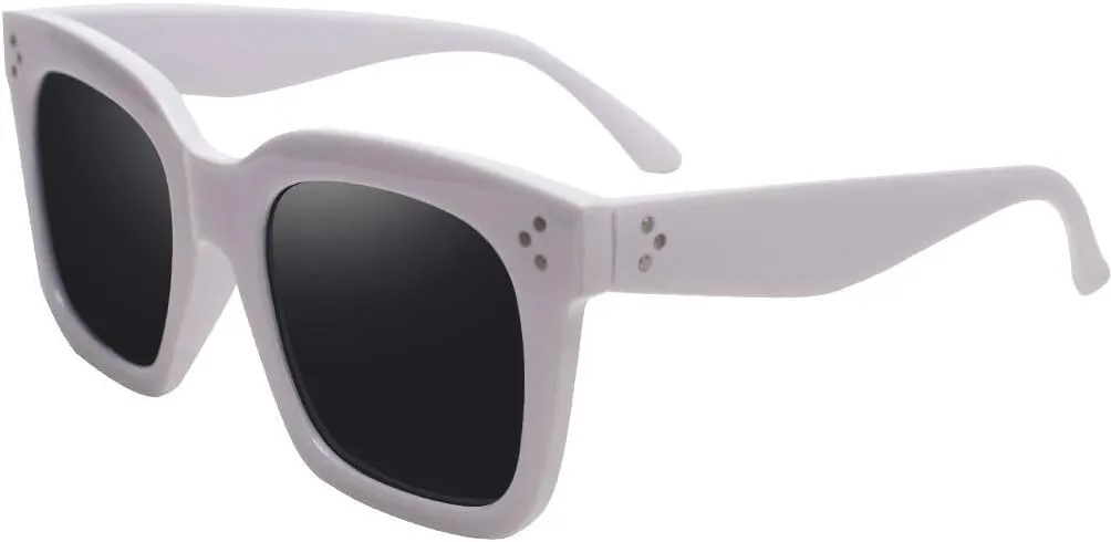 Vintage Women Oversized Sunglasses Designer Luxury Square Sun Glasses UV400 Protection Flat Lens