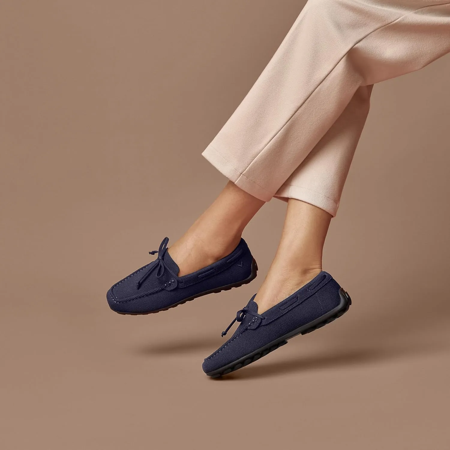 VIVAIA Jackie Women Loafers Square-Toe Embroidered Slip on Loafer Shoes for Women Comfortable Flat Shoe