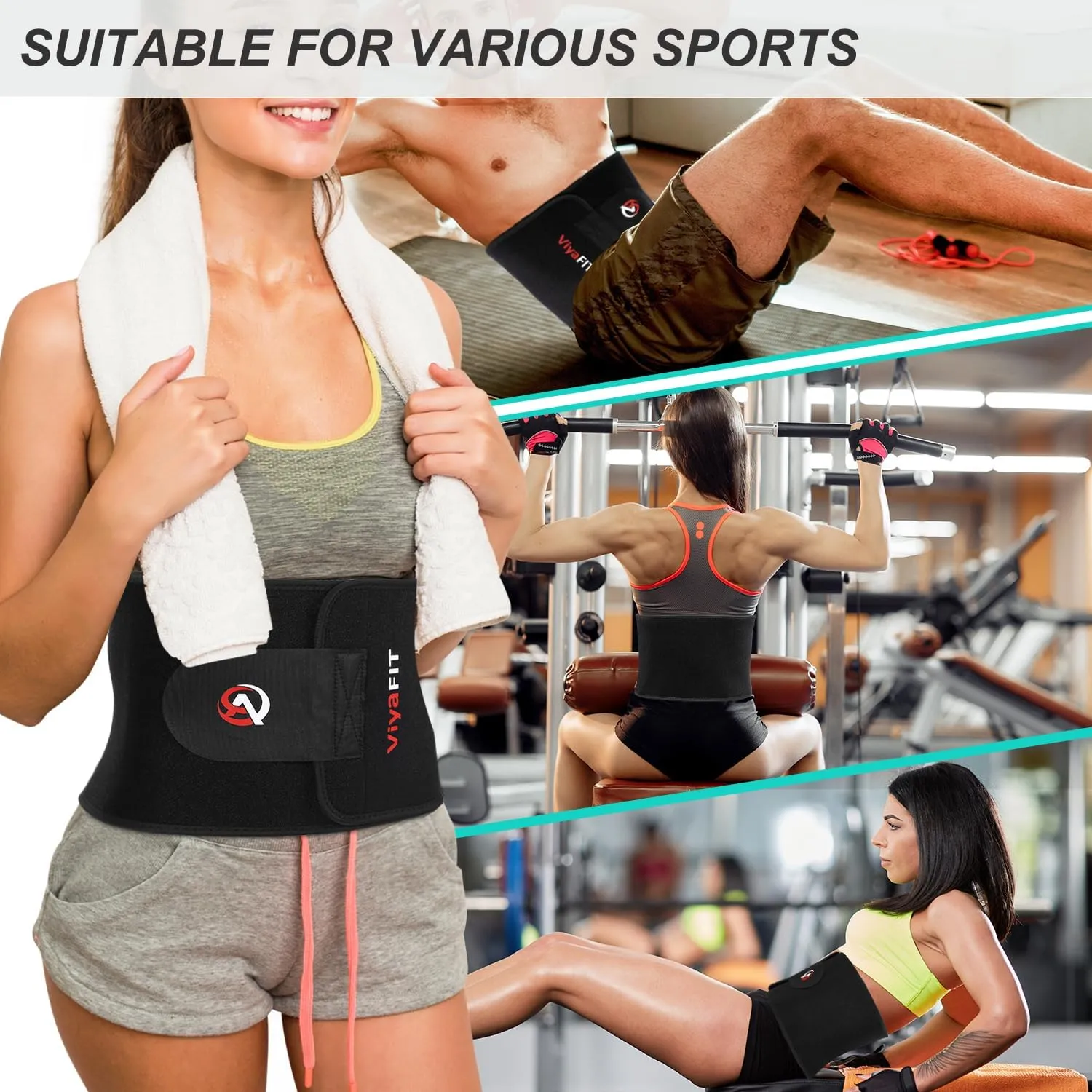 Waist Trimmer Belt, Premium Waist Trainer for Women & Men