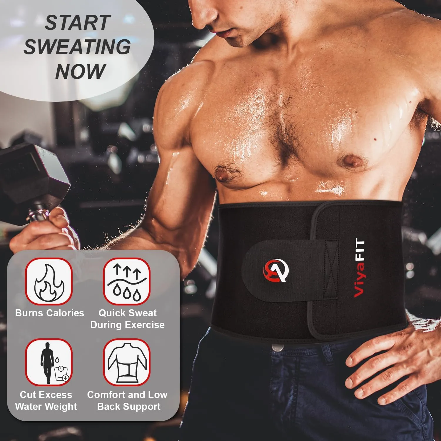 Waist Trimmer Belt, Premium Waist Trainer for Women & Men