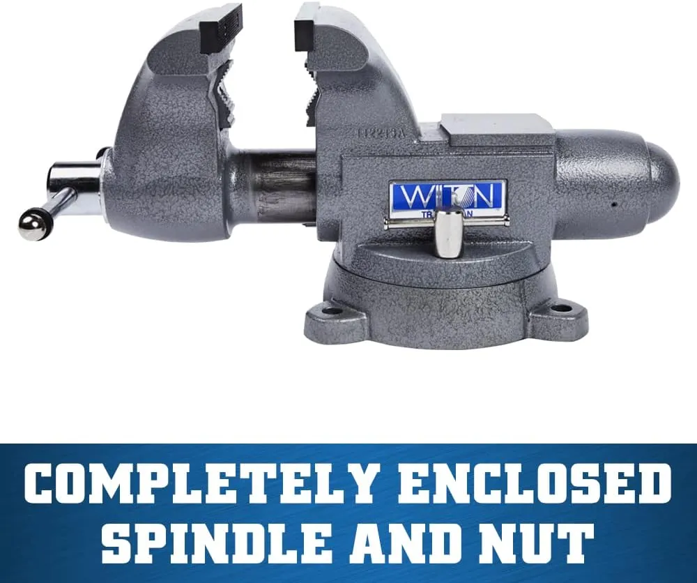 Wilton Tradesman Bench Vise, 8" Jaw Width, 6-3/4" Max Jaw Opening, 4-3/4" Throat (Model 1780A)