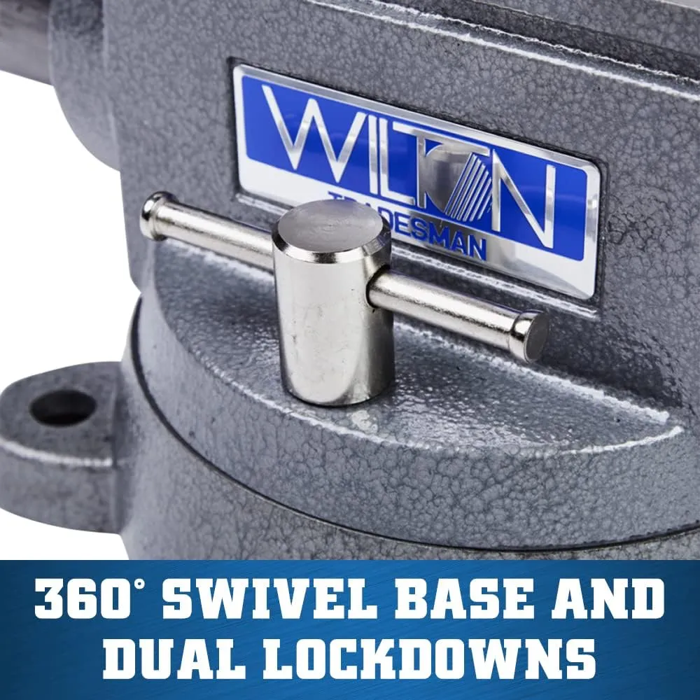 Wilton Tradesman Bench Vise, 8" Jaw Width, 6-3/4" Max Jaw Opening, 4-3/4" Throat (Model 1780A)