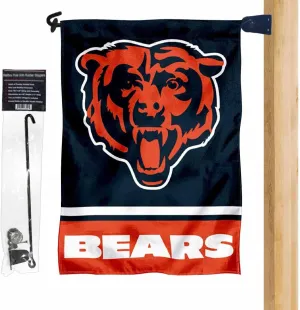 WinCraft Bears Bear Head Logo Garden Flag and Mailbox Post Pole Holder Mount
