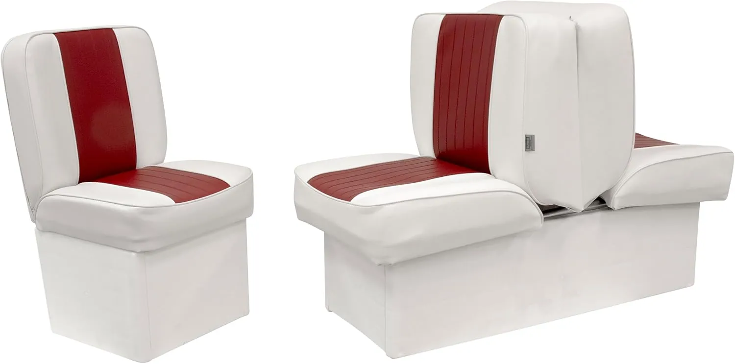 Wise 8WD707P-1-925 Deluxe Lounge Seat (White/Red)